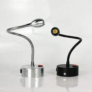 充电式免布线免安装无线1W3瓦珠宝玻璃柜台展台展柜移动软管射灯