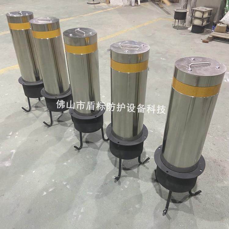 步行街拦截车辆安全防护防撞桩 全自动液压升降柱智能挡车地柱