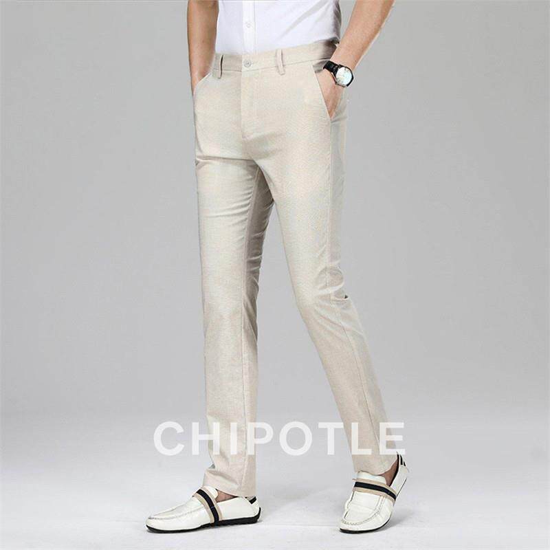 韩国CHIPOTLE高级感修身小脚休闲裤男2026春季垂感抗皱商务西装裤
