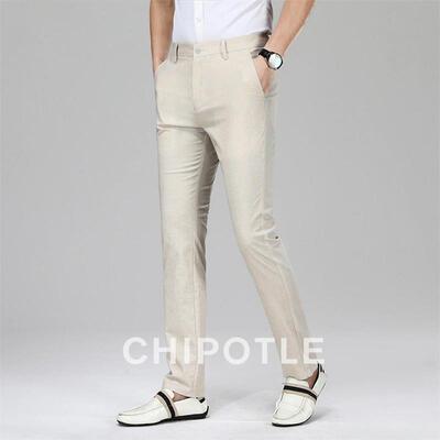 韩国CHIPOTLE高级感修身小脚休闲裤男2026春季垂感抗皱商务西装裤