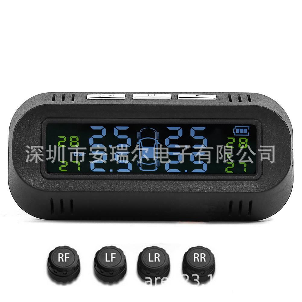 隐藏式贴璃高精玻度太450阳能压监测器胎TPMS胎压无线胎器智能速