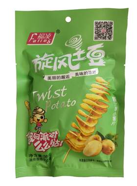 包邮 福凌旋风土豆 36克X20包 油炸型膨化食品 酱汁味小薯片