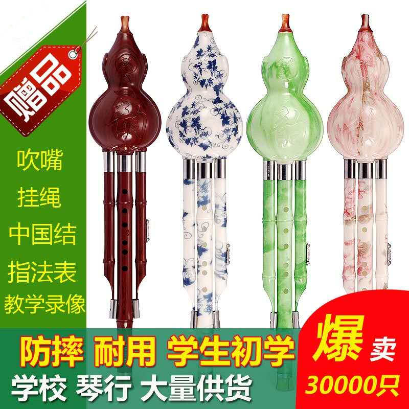 葫芦丝乐器初学者c调降b调树脂葫芦丝耐摔儿童小学生入门男女自学