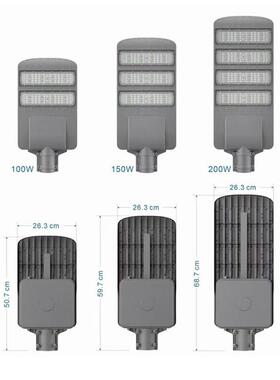 新款led市电路灯100W150W200W小区街道城市道路照明led路灯头
