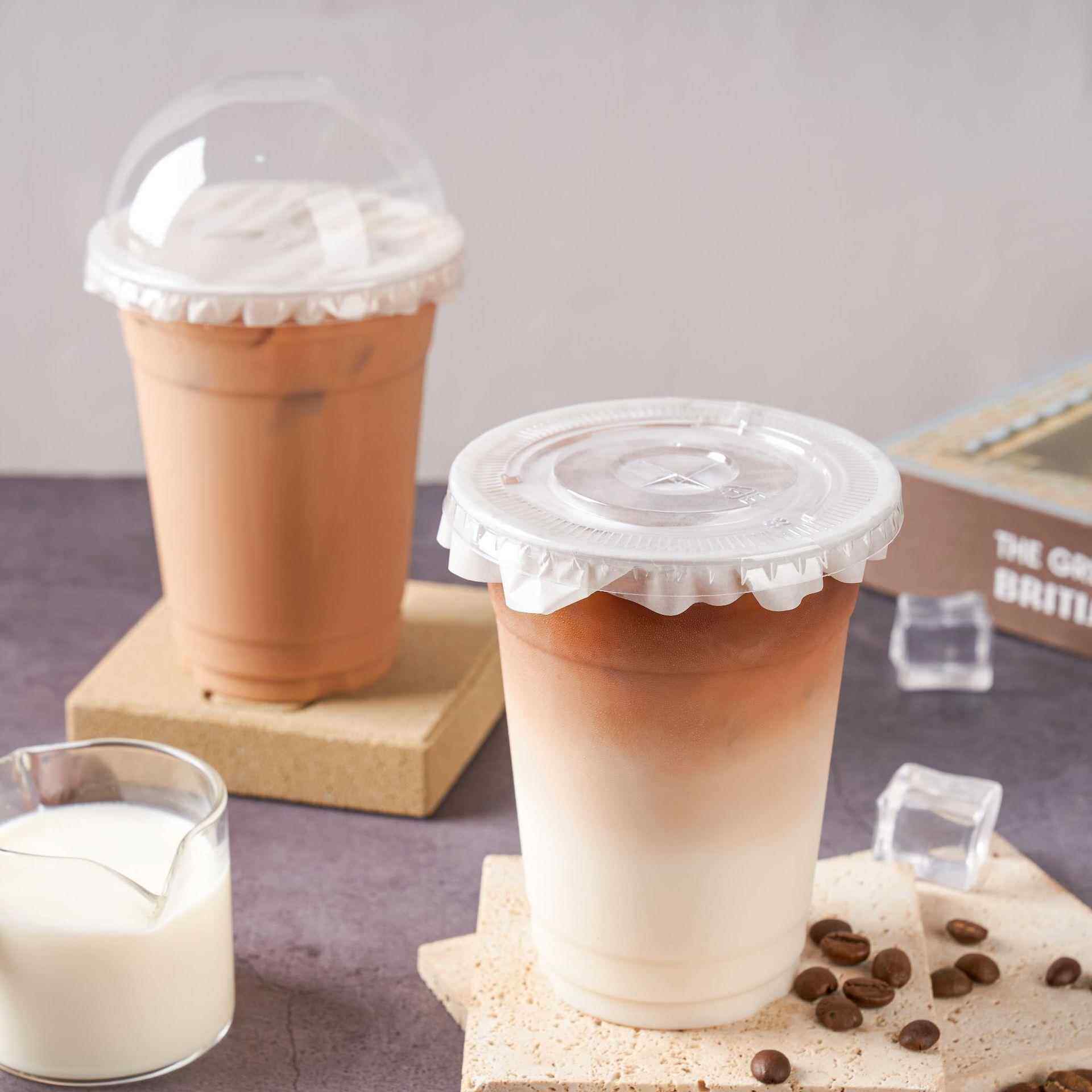 直销新款现货一次性塑料杯460ml奶茶杯高透加厚pet冷饮杯外带打包