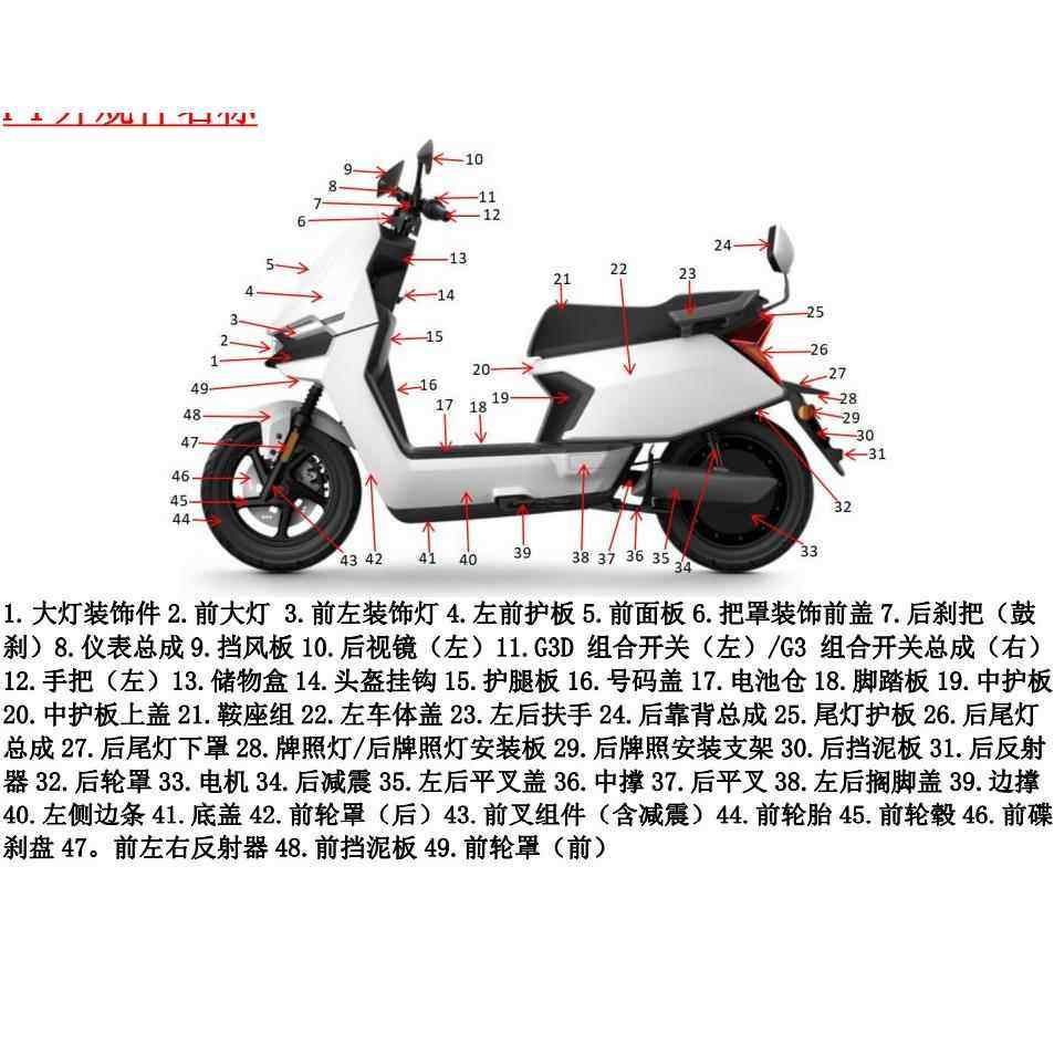 小牛新款F4外壳车壳烤漆件黑件PP件前面板护腿板前护板边条后挡泥,电动车/配件/交通工具,更多电动车零/配件,淘宝优惠券,粉丝福利购,淘宝优惠卷