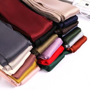 纯色细长条窄丝巾女围巾小领巾腰带发带绑包丝带飘带超长带子缎带