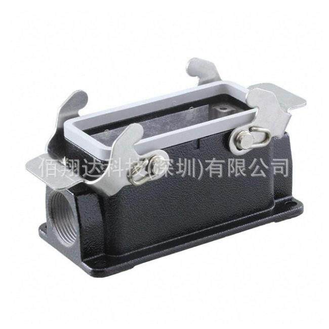 HARTING重载连接器19370161231表面装侧出底座 哈丁连接器