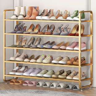 鞋 索尔诺门口宿舍家用经济型金属收纳置物简易架子防尘多层组装 架
