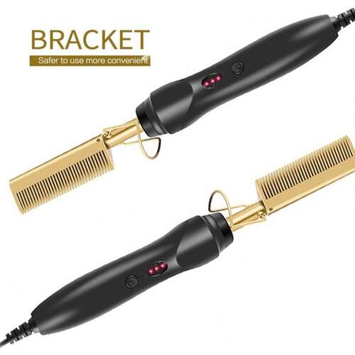 Hot Electric Comb Wet And Dry Curling Iron Hair Curler Comb1