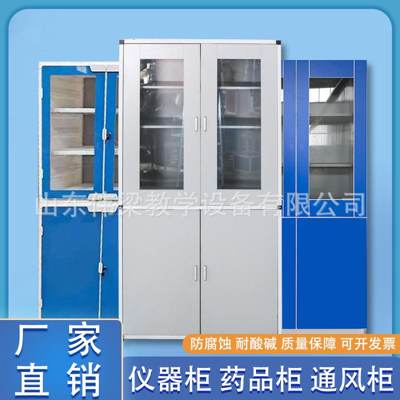 学校铝木仪器柜实验室药品柜通风柜实铁皮档案储物柜资料标本PP柜