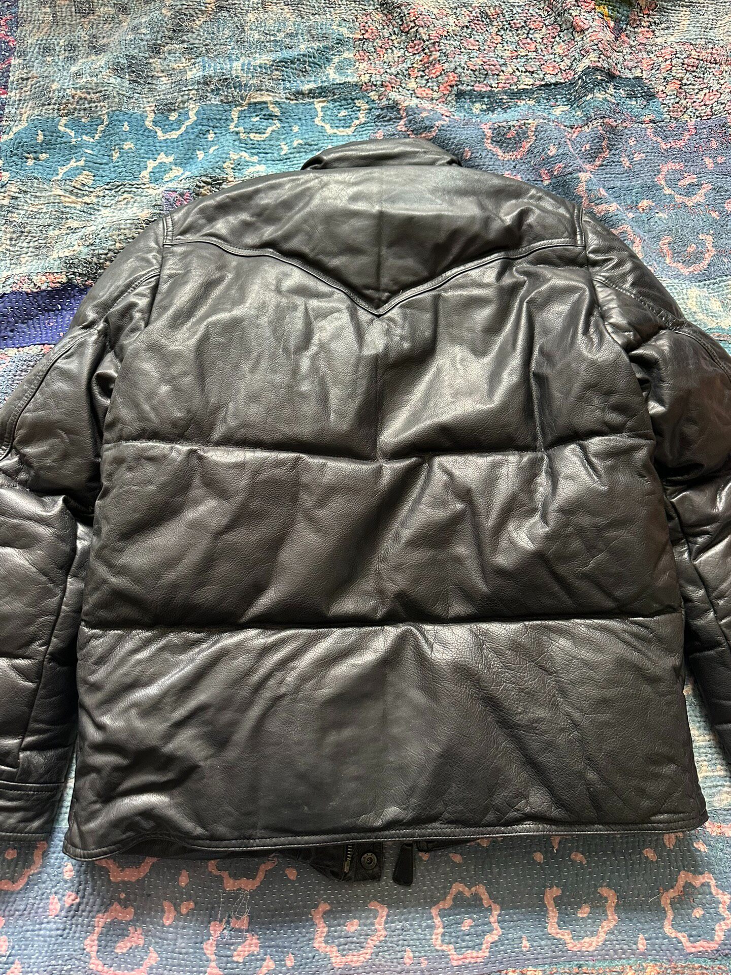 POLO RALPH LAUREN Leather Down Jacket — front