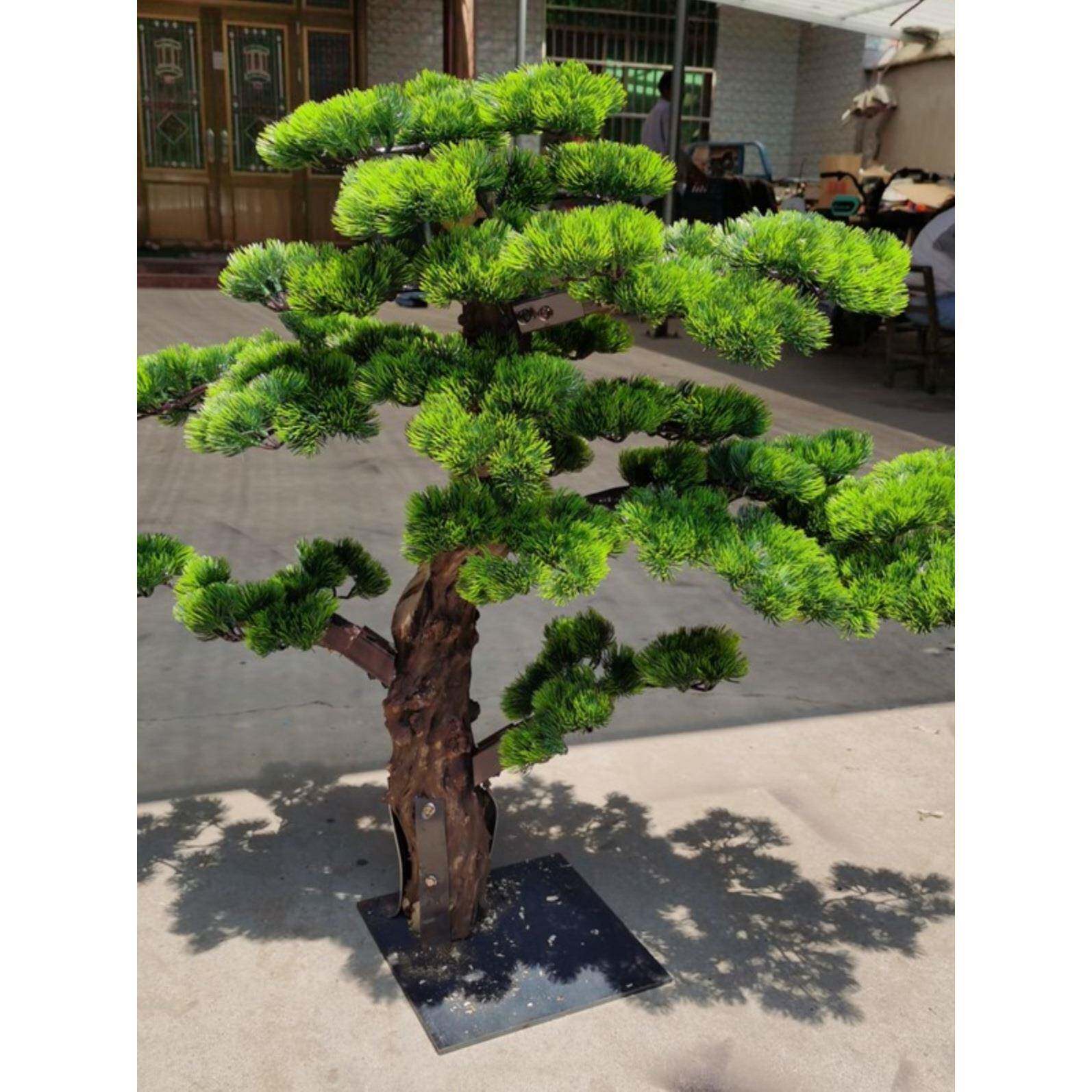 迎客造69030727景仿生罗松汉松假松树商场酒店装饰造型迎景松观摆