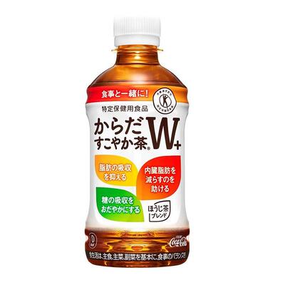 日本进口可口可乐W+红茶乌龙茶三种类混合茶饮料0脂肪饮品350ml