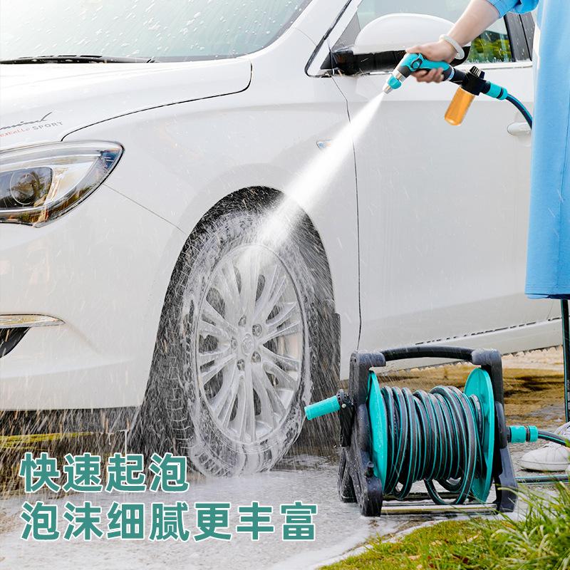 洗车高压水枪家用浇花专用水管软管浇水收卷器强力洗地喷枪喷头