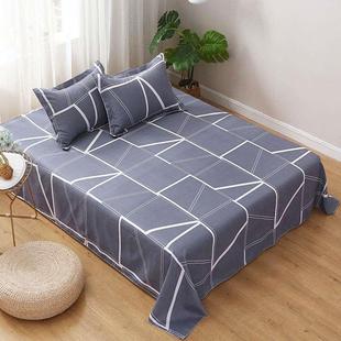 的确良布料的床单被罩清凉夏季磨毛单人床单单件加厚学生宿舍