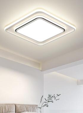 客厅灯现代简约大气025新款l厅ed吸灯长方2形家用顶大98113灯具