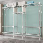 衣柜子储柜舍衣服柜收纳家用钢架系列卧室出租屋衣宿简易布衣柜钢