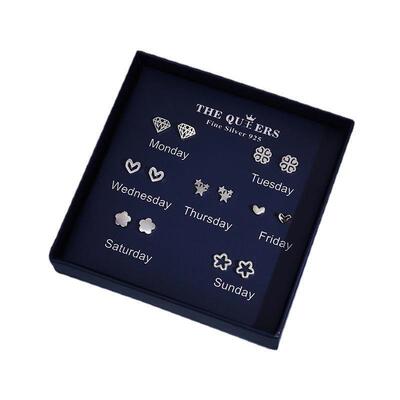 hypoallergenic 925 sterling silver needle earrings female