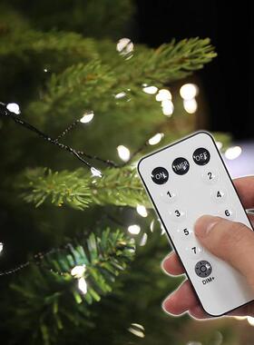 LED线灯串圣节日灯炮灯户诞外庭院装饰灯卧YPL室房鞭间氛围灯防铜