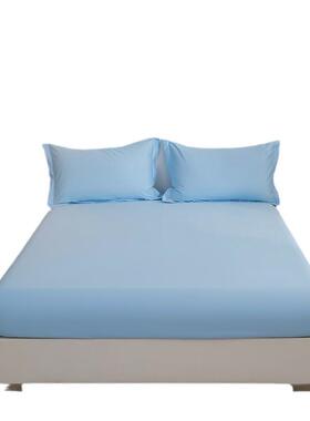 简约素色纯色床笠单件厂家150x200cm双人床180x200全棉床罩