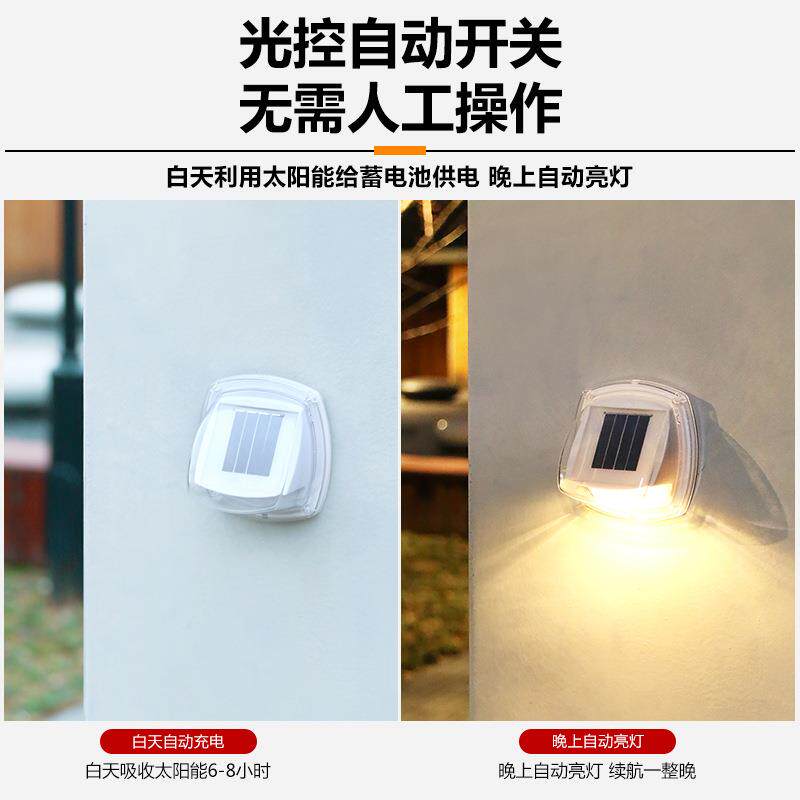 户外灯防水室外阳台花园装饰室内家用庭院感应超亮8LED壁灯