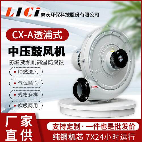 离茨CX-A系列中压风机裁切机使用鼓风机吸尘除尘风机蜗牛式气泵
