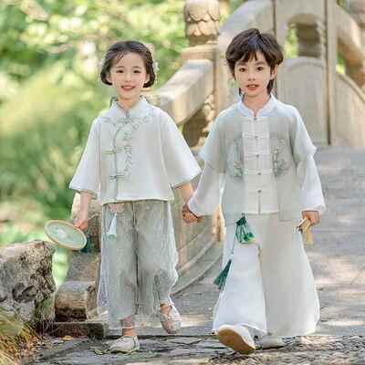 正品小学生开学典礼红唐新中国国风汉代幼儿风古风中国风舞台装演