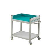 防静电操作台带轮生产线周转小推车打包桌不锈钢称重工作台可移动