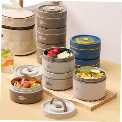 Stainless steel insulated lunch box, bento lunch box饭盒