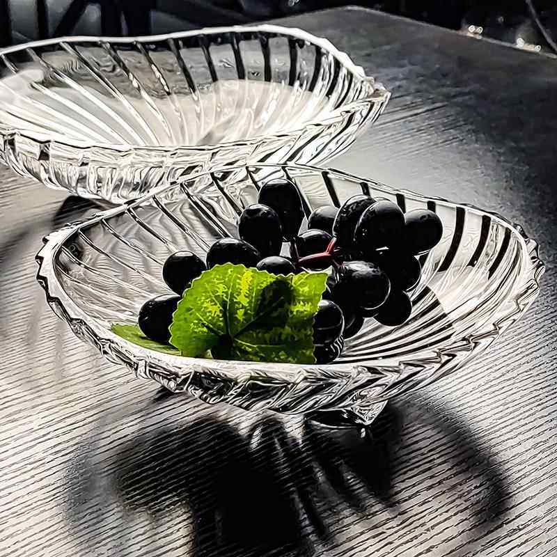 2025新款水晶玻璃碗小盘子水果盘家用客厅果盘高端精致高颜值高档,餐饮具,果盆/果盘/果篮,淘宝优惠券,粉丝福利购,淘宝优惠卷