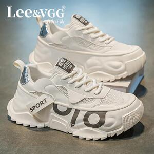 Lee&vgg官方潮牌男鞋夏季透气2025新款百搭休闲 运动软底老爹鞋男