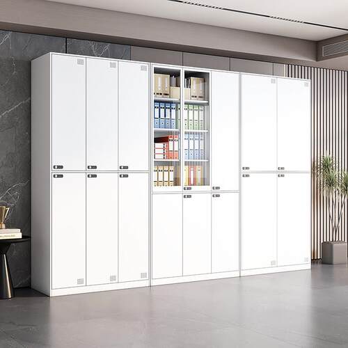 钢制2米高员工储物柜更衣柜工厂车间铁皮换衣柜宿舍带锁衣柜门柜