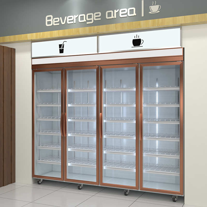 门便利店柜双开门展示冰箱柜冰箱门风冷三开饮料四开商用冷藏超市
