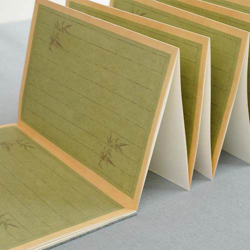 正品景古阳阁宣纸册页微喷清竹手工加厚宣纸本竖格楷毛笔书法国展