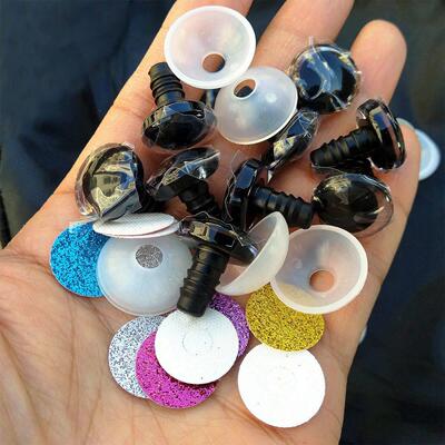 20pcs/lot 3D Glitter Safety Eyes For Toys Amigurumi Trapezoi