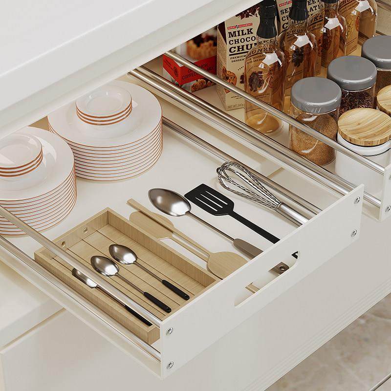 房拉篮pp道单橱层厨抽屉式碗碟收纳调味托盘白色轨抽拉加高柜置物,家装主材,拉篮,淘宝优惠券,粉丝福利购,淘宝优惠卷