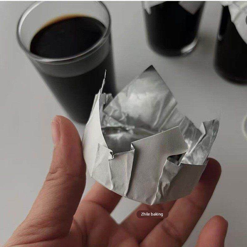 500张布丁瓶盖子纸张防水一次性糖纸蛋卷烘焙包装纸冷藏
