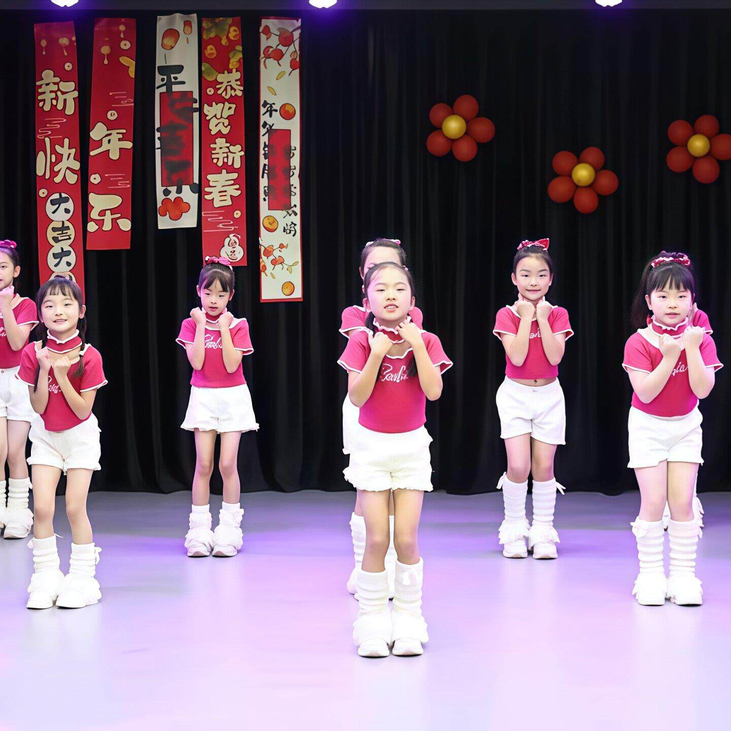 无比闪耀演出服儿童现代舞舞蹈服小中大班女童学生现代舞表演服