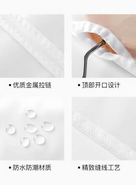 衣服防尘罩挂衣袋挂式家用半透明长款lolita洛丽塔汉服收纳保护袋
