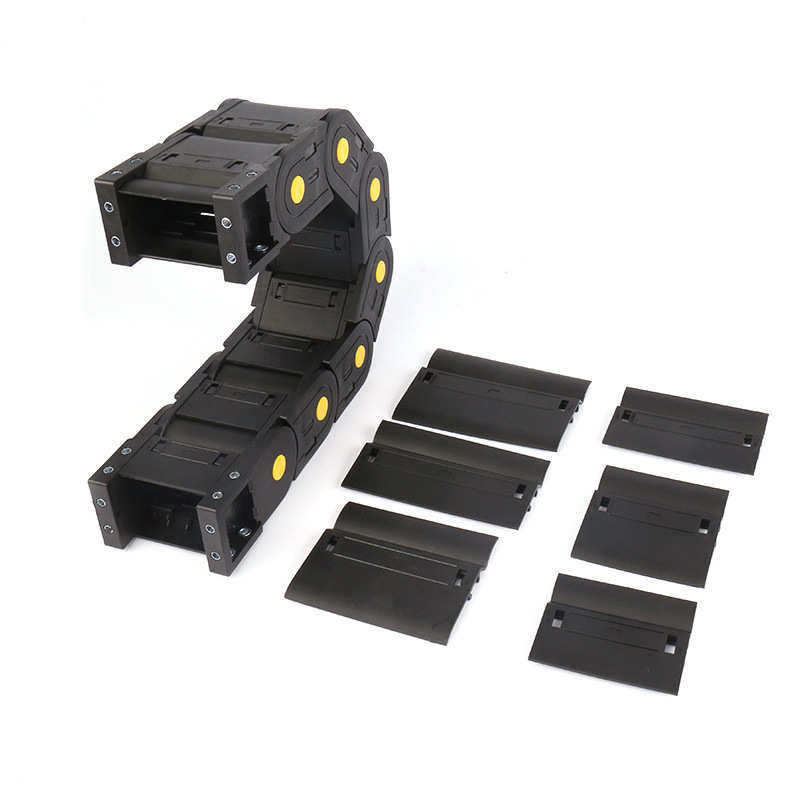 加黄点全封闭H35F-H40F尼龙拖链 工程拖链机床附件工程电缆保护链,标准件/零部件/工业耗材,防护罩/风琴罩,淘宝优惠券,粉丝福利购,淘宝优惠卷