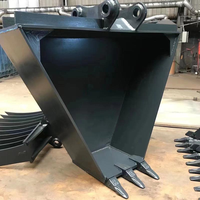 铭通小型挖掘机土方岩石铲斗1.2方工程挖机配件标准清淤挖斗