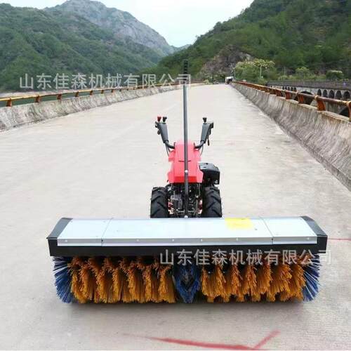路面冬季除雪机全齿轮小型手扶式扫雪机清雪机小区工厂滚刷除雪机
