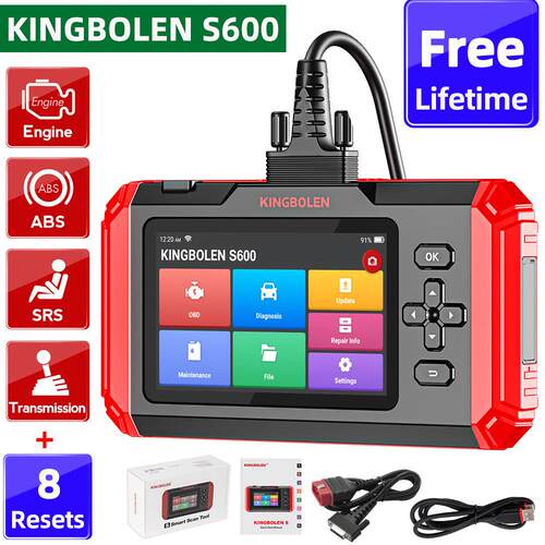 KINGBOLEN S800 S600 S500汽车诊断工具ABS SRS ECM TCM 4系统OBD