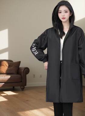 新款冬季加绒工作服防水外穿耐脏防尘女士长袖连帽防油厨房罩衣男