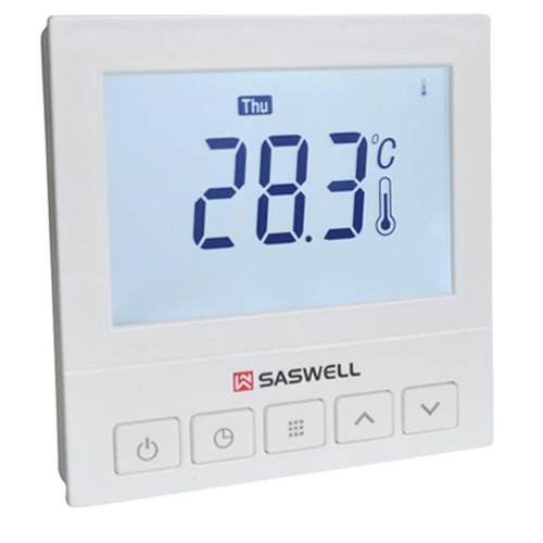森威尔地暖温控器SAS920正品水暖电暖控制器saswel周编程液晶大屏