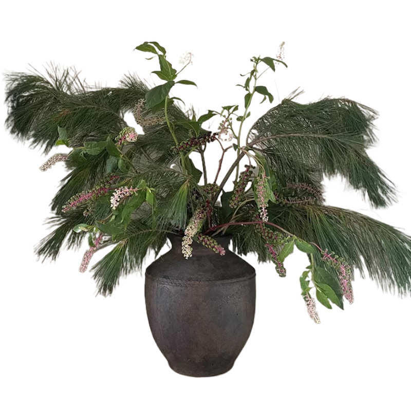 新中式陶罐中古风陶瓷花瓶家居玄关民宿水培ins插花花器插花摆件