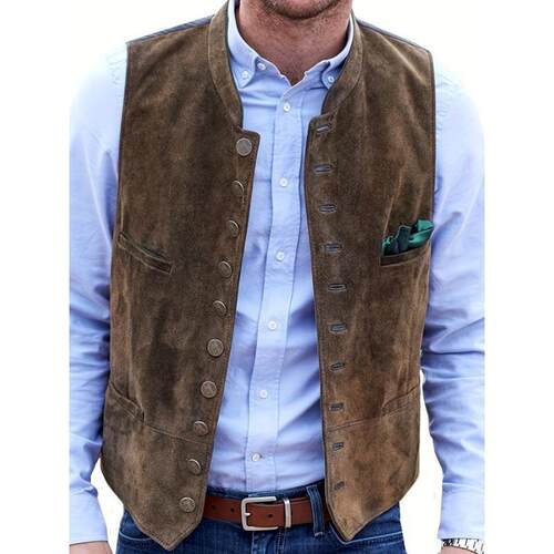 O 59905 Retro Workwear Mens Vest 复古工装马甲