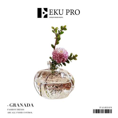 EKU PRO·石榴·轻奢迷你玻璃花瓶创意简约插花花器 | Granada