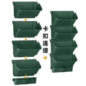 室内外悬挂种植盆立式 花盆套装 多层组合塑料花盆大号 壁挂式 16个装